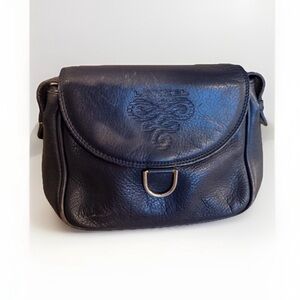 The LANCEL Black Pebbled Shoulder Bag